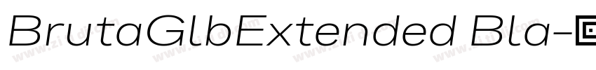 BrutaGlbExtended Bla字体转换